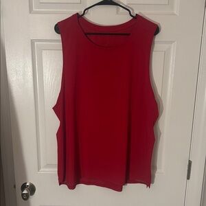 Lululemon Men’s Red Athletic Tank Top Sz XXL